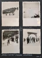 1943 Erdélyi fotóalbum, benne fotók ill., fotólapok feliratozva, közte csíkszeredai síverseny, 
fot...