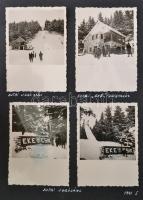 1943 Erdélyi fotóalbum, benne fotók ill., fotólapok feliratozva, közte csíkszeredai síverseny, 
fot...