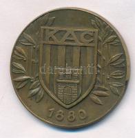 DN "KAC (Kolozsvári Atlétikai Club) - 1880" Br plakett (40mm) T:2 ph