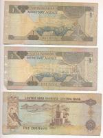 Vegyes: Egyesült Arab Emírségek 2001. 5D + Szaúd-Arábia ~1984. 1R (2x) + Szíria 1990. 500Ł + 1998. 5...