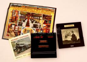 Minitrans 1/220, Orient-Express kisméretű vasút makett, műanyag, eredeti, de sérült dobozában, egyéb...