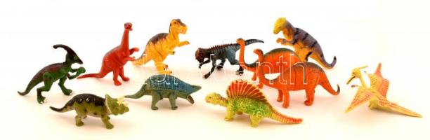 Műanyag játék dinoszauruszok, összesen 11 db
