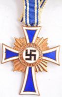 Német 3. Birodalom 1938. "Német Anyasági Kereszt, bronz fokozat" zománcozott Br kitüntetés...