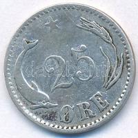 Dánia 1874. 25ö Ag "IX. Keresztély" T:3
Denmark 1874. 25 Öre Ag "Christian IX" ...