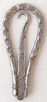 Fém cipőhúzó, jó állapotban, 10x3 cm