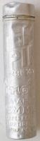Tempino Tino-Bad alumínium henger, belsejében ceruzával, h: 8,5 cm