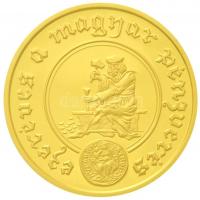 2001. 20.000Ft Au "Ezeréves a magyar pénzverés" (6,982g/0.986/22mm) T:PP  Hungary 2001. 20.000 Forint Au "1000th Anniversary of the Hungarian coinage" (6,982g/0.986/22mm) C:PP Adamo EM171