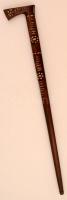 Díszes fa sétabot, m: 75 cm