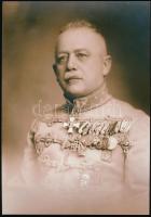 Kis militária tétel: munkásőr emlékjelvény adományozólevele, Horthy-korabeli tiszt modern előhívású ...