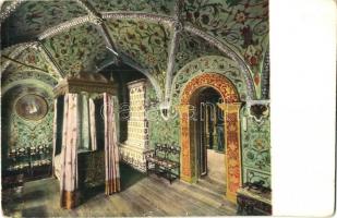 Moscow, Bedroom in Theremas palace, interior (ragasztónyom / gluemark)