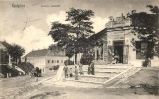 Galgóc, Hlohovec; Ferenc József tér, Salvendy Emil vaskereskedése, Eródy kiadása / square, iron shop