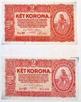 1918-1926. Korona bankjegy gyűjtemény 20f-1000K (~60x) névértékekben, házi készítésű albumban T:II-I...