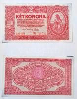 1918-1926. Korona bankjegy gyűjtemény 20f-1000K (~60x) névértékekben, házi készítésű albumban T:II-I...