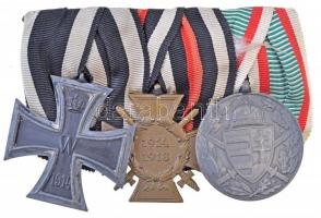 Német Birodalom 1914. "Vaskereszt 2. osztály" kitüntetés mellszalaggal + Német 3. Birodalo...