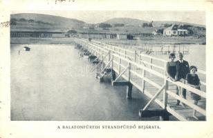 Balatonfüred, Strandfürdő bejárata (EK)