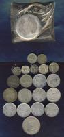 Svéd, holland, román és szlovák ezüstpénzek 1940-es évektől 20db, benne szlovák 20K, többségében 2,2...