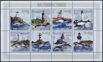 Delfinek és világítótornyok kisív, Dolphins and lighthouses minisheet