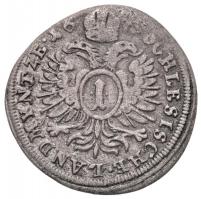 Német Államok / Szilézia 1695? 1kr Ag "I. Lipót" (0,85g) T:2-
German States / Silesia 169...
