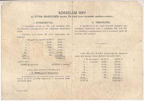 Budapest 1951. "Második Békekölcsön" nyereménykölcsön 200Ft-ról, ragasztott + 1954. "...