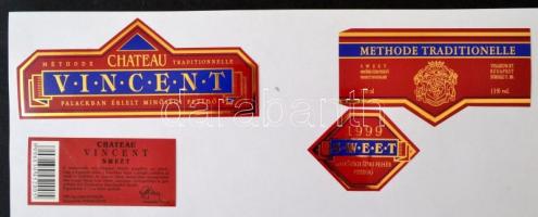 Magyar bor- és pezsgőcímke-gyűjtemény, felragasztva, mappába rendezve, mind különböző, cca 500 db