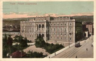 Trieste, Palazzo Luogotenenza / palace, tram (EK)