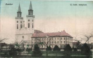 Zombor, Sombor; Új katolikus templom, Gehring Istvánné kiadása / church