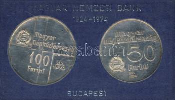 1974. 50Ft Ag + 100Ft Ag "MNB" pár T:BU Eredeti plasztiktokban!