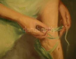 Olvashatatlan jelzéssel: Balerina. Olaj, vászon, keretben, 80×60 cm