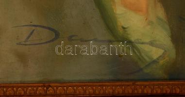 Olvashatatlan jelzéssel: Balerina. Olaj, vászon, keretben, 80×60 cm