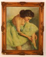 Olvashatatlan jelzéssel: Balerina. Olaj, vászon, keretben, 80×60 cm