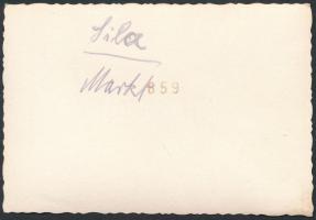 cca 1930 Sila, Zsidó a piacon, fotó hátoldalon feliratozva, 6x9 cm