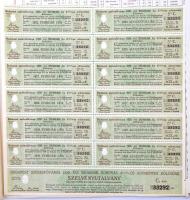 Budapest 1920. "Budapest Székesfőváros" kötelezvények 1000K-ról (3x) közte sorszámkövető p...