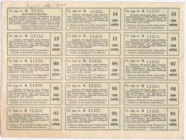 Budapest 1922. "Magyar Köztisztviselők Fogyasztási, Termelő és Értékesítő Szövetkezete" üz...