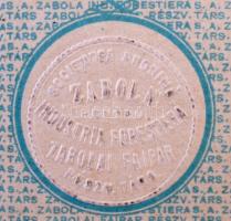 Románia / Bukarest 1922. "Zabolai Faipar Részvénytársaság" részvénye 200L-ről szelvényekke...