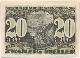 Ausztria / Wernstein am Inn 1920. 20h szükségpénz T:I-
Austria / Wenstein am Inn 1920. 20 Heller ne...