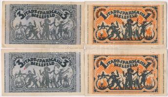 Németország / Weimari Köztársaság / Bielefeld 1923. 7db szükségpénz, perforáltak T:II,III 
Germany ...