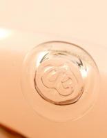 Anyagában színezett asztali üveg kínáló, hibátlan, jelzett, 18x11x6 cm