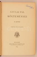 Gyulai Pál költeményei II. kötet. Budapest, 1894, Franklin-Társulat. Kiadói aranyozott egészvászon k...