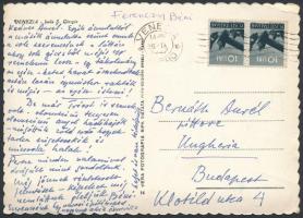 1947 Ferenczy Béni (1890-1967) festőművész saját kézzel írt személyes képeslapja Bernáth Aurél festőművésznek, melyben Olaszországi úti élményeiről számol be.