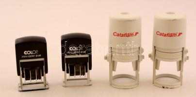 4 db bélyegző(benne 2 db dátumbélyegző)