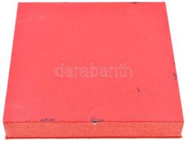 1975. "1945-1975 Ybl Miklós Építőipari Műszaki Főiskola" ezüstözött fém emlékérem dísztokb...