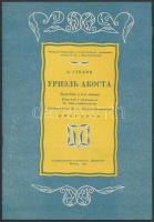 cca 1950 5 db orosz színházi műsor kisplakát, ismertető  / 5 Soviet theater play booklets