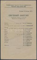 cca 1950 5 db orosz színházi műsor kisplakát, ismertető  / 5 Soviet theater play booklets