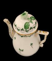 Herendi petrezselyem mintás mokkás készlet ( 12 személyes), kézzel festett, jelzett, hibátlan