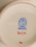 Herendi petrezselyem mintás mokkás készlet ( 12 személyes), kézzel festett, jelzett, hibátlan