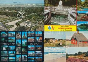 70 db MODERN Nyugat-Németországi (NSZK), skandináv, dán és holland városképes lap / 70 modern West German, Scandinavian, Danish and Dutch town-view postcards