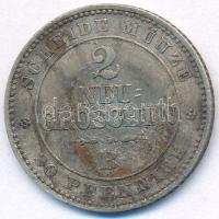 Német Államok / Szászország - Albertine 1865B 2Gr Ag T:2 patina German States / Saxony - Albertine 1865B 2 Neu-Groschen Ag C:XF patina Krause KM#1220