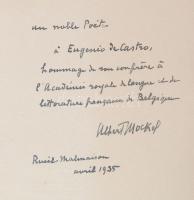 Albert Mockel: Clartés. Bruxelles, 1928. L'Oiseau Bleu. 128p. Papír kötésben. / In paper bindin...