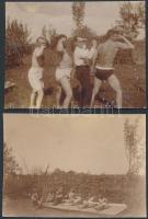 1915 Vidám életképek a Szerbia elleni hadjárat idejéből, különböző méretek, 11 db  / 11 joyful photo...