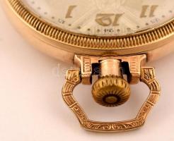 Helvetia Ancre aranyozott zsebóra  másodpercmutatóval, díszített számlappal, jó állapotban, működik....